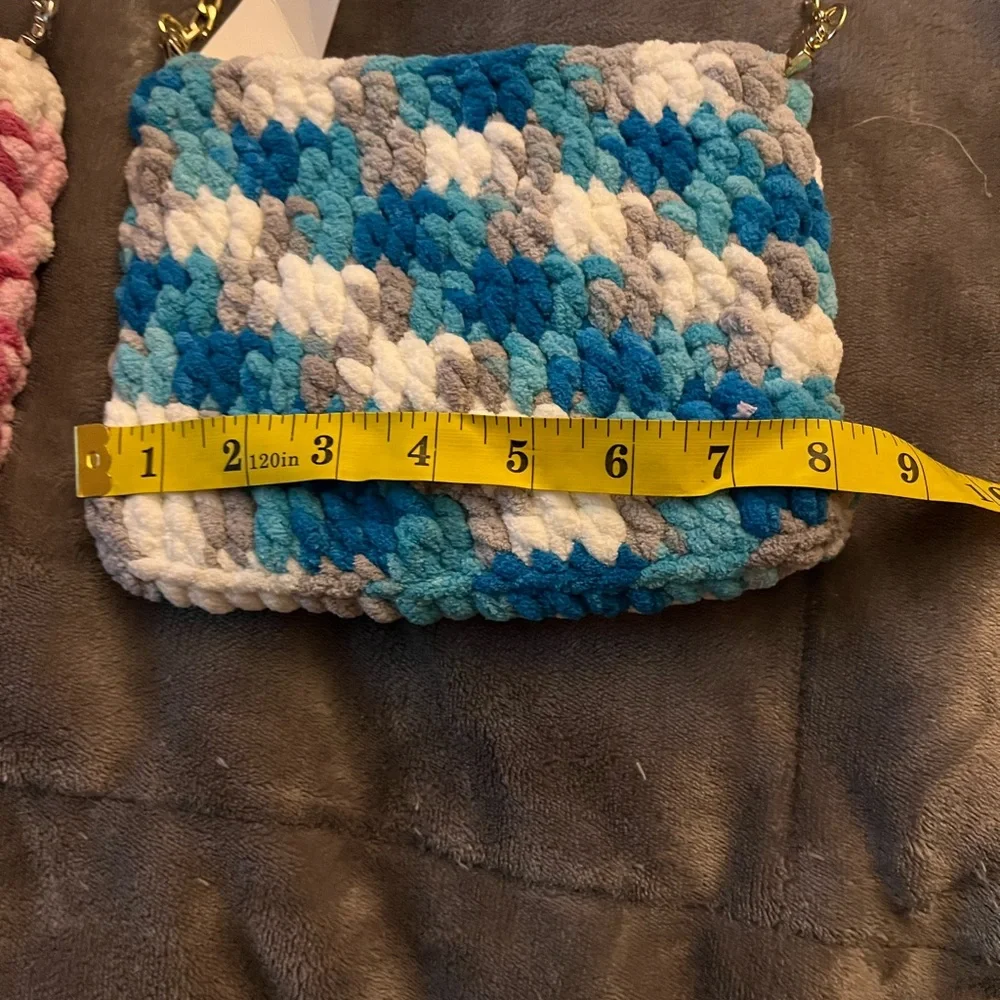Kids Plush Braided Chain Bag